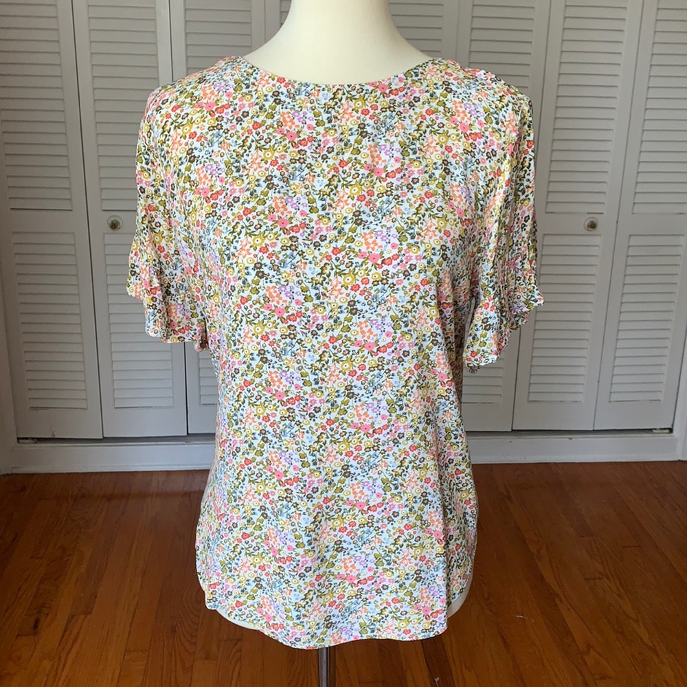 LOFT Floral Blouse